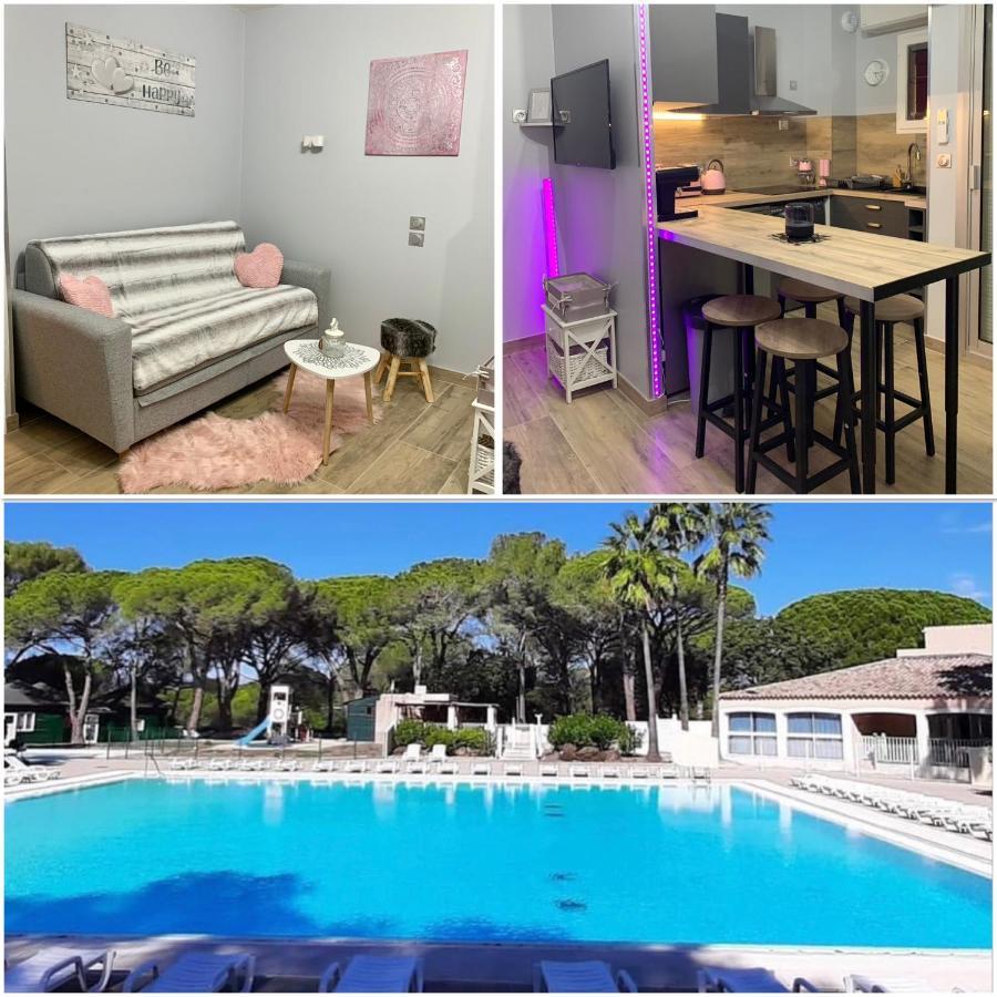 Studio Climatise Avec Piscine Сен-Рафаэль Экстерьер фото